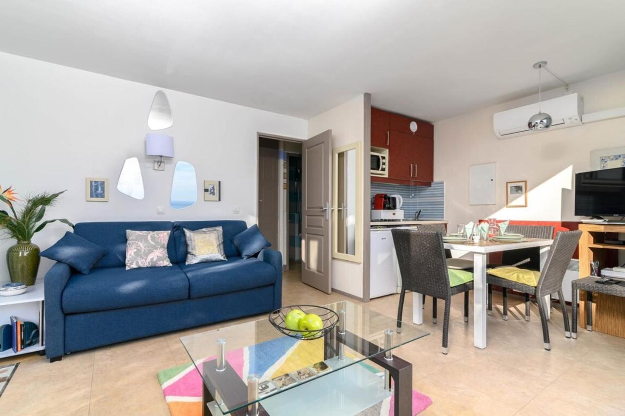 Air-Conditioned Apartment With Sea View Furnished Terrace & Parking Cap-d'Ail Eksteriør bilde