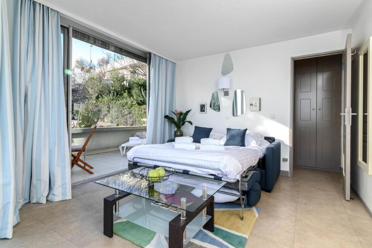 Air-Conditioned Apartment With Sea View Furnished Terrace & Parking Cap-d'Ail Eksteriør bilde