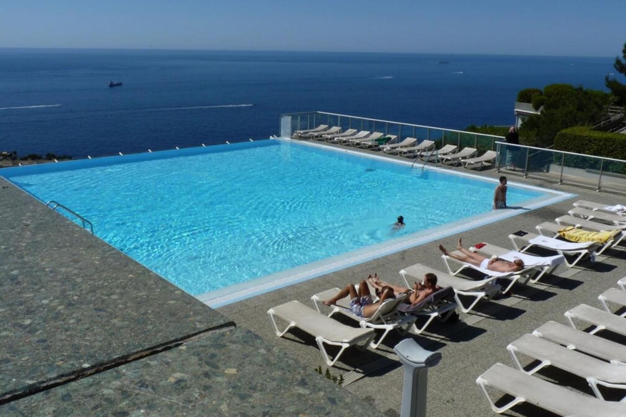 Air-Conditioned Apartment With Sea View Furnished Terrace & Parking Cap-d'Ail Eksteriør bilde